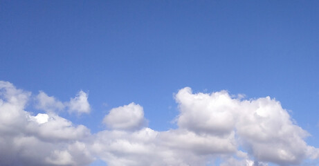 Naklejka na ściany i meble Sky and clouds with soft light from the sun