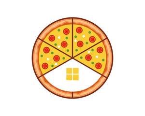 Real estate with pizza shape