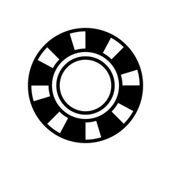caasino chip icon in trendy flat design