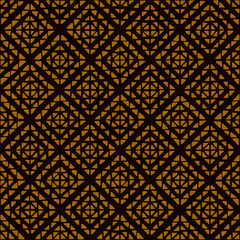 hand drawn squares from triangles. folk decorative art. brown geometric repetitive background. vector seamless pattern. fabric swatch. wrapping paper. continuous design template for home decor, linen
