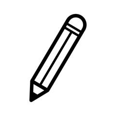 pencil icon in trendy flat design