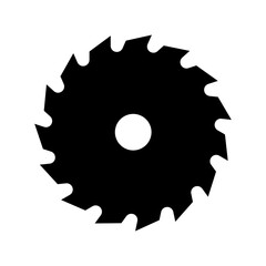 saw blade icon vector logo template