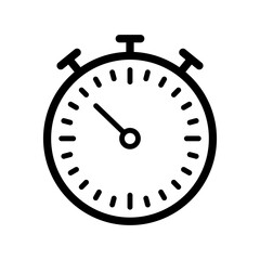 stopwatch icon in trendy flat design