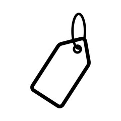 tag price icon in trendy flat design