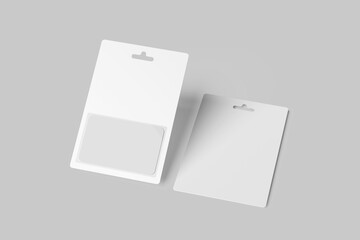 Blank Hanging Card Mockup 