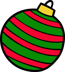 Isolated Christmas Ball