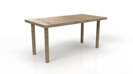 Fototapeta premium Wooden Table With Shadow