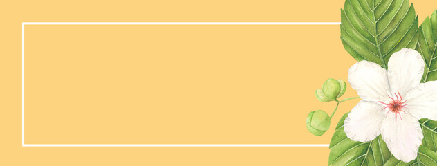 Philippine Flora Facebook banner template Dillenia philippinensis Katmon