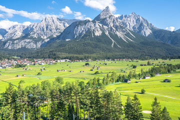 Zugspitze massif in Bavaria, Germany