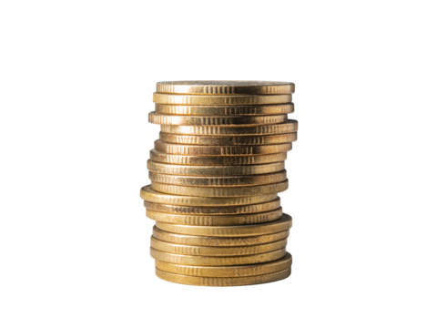 A stack of 20 golden coins