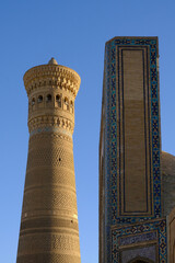 Kalyan minaret at sunset, Bukhara, Uzbekistan