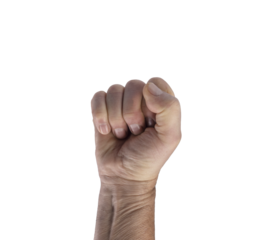 the fist of a male hand