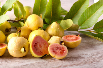 Fresh ripe raw guava