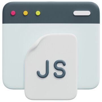 javascript 3d render icon illustration