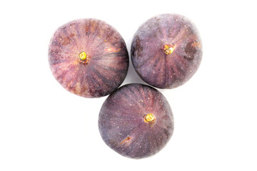 Fresh fig. Fruit isolated on white background.  File contains clipping path.