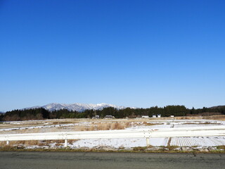 初冬の農村風景