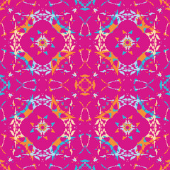 Seamless fractal pattern in vector format for printed fabrics or any other purposes. Every object is grouped base on color so the pattern is editable, tileable and easy to use.