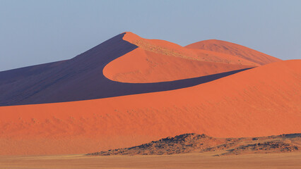 Fototapeta na wymiar The famous dune 45. The Namib-Naukluft National Park of Namibia.