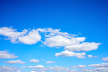 Naklejka na ściany i meble Daytime blue sky with white clouds