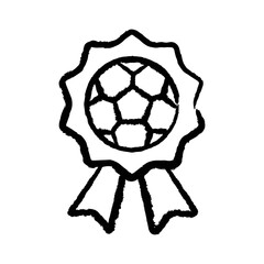 Obraz premium Sports award hand-drawn icon vector graphic illustration