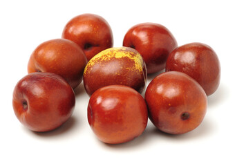 winter jujube on white background