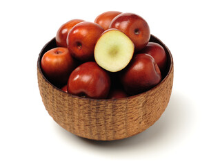 winter jujube on white background