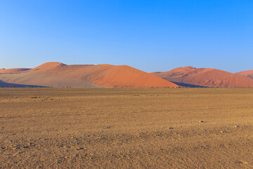 Fototapeta na wymiar Dunes in the Namib-Naukluft National Park of Namibia.