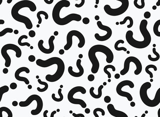 Seamless pattern from of question marks.