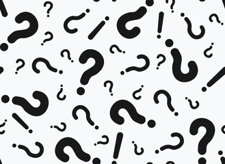Seamless pattern from of question marks.