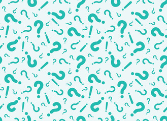 Seamless pattern from of question marks.