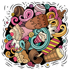 Ice Cream cartoon vector illustration