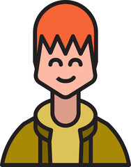 male character avatar illustration
