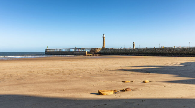 Lighthouse and beach.