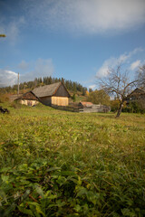 Fototapeta na wymiar Ukraine, a village in the Carpathian mountains