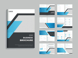Corporate modern multipurpose multipage business profile brochure catalog template design