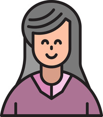 Obraz premium woman character avatar
