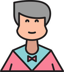 male character avatar illustration