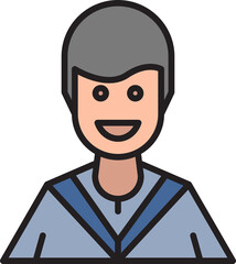 male character avatar illustration