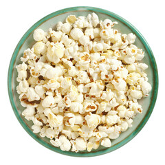 Popcorn in a plate