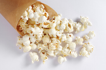 Popcorn in paper bag