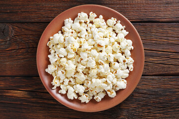 Popcorn in a plate