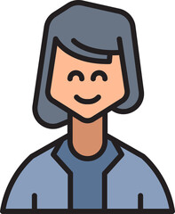 woman character avatar illustration