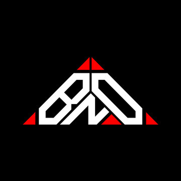 BNO letter logo creative design with vector graphic, BNO simple and modern logo in triangle shape.