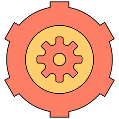 gear and cogwheel icon illustration