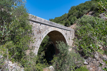 Fototapeta na wymiar Koukos bridge in Arcadia, Greece