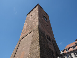Obraz premium Weisser Turm white tower in Nuernberg