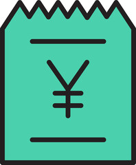 yuan money bill icon