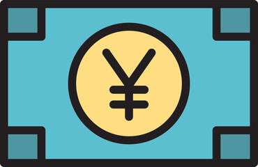 yuan money banknote icon