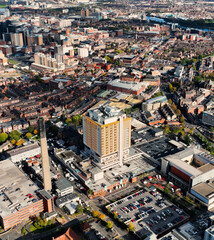 Fototapeta na wymiar Aerial Photo of Belfast City Hospital Belfast Northern Ireland