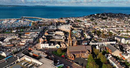 Aerial Photo of St Comgalls Church Of Ireland Bangor Town Co Down Northern Ireland